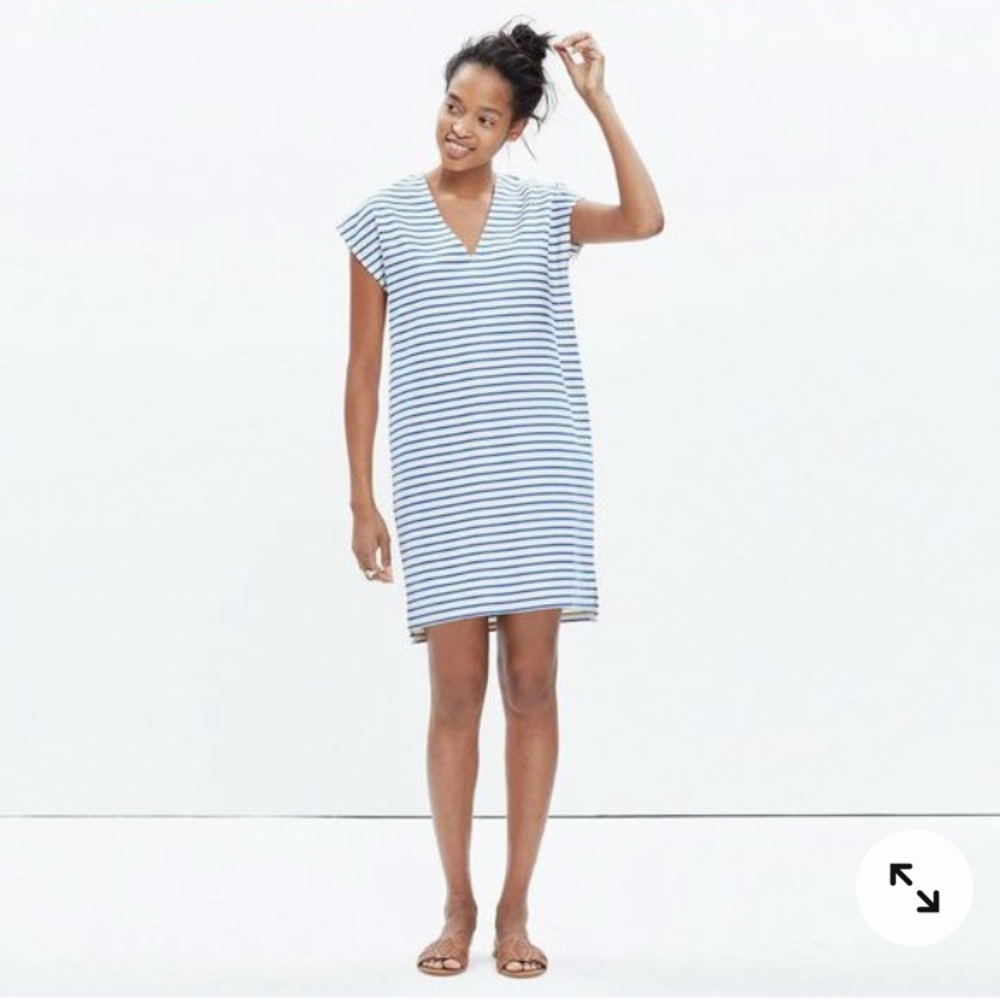 ❗️SOLD Madewell | Blue Striped Vacances Dress